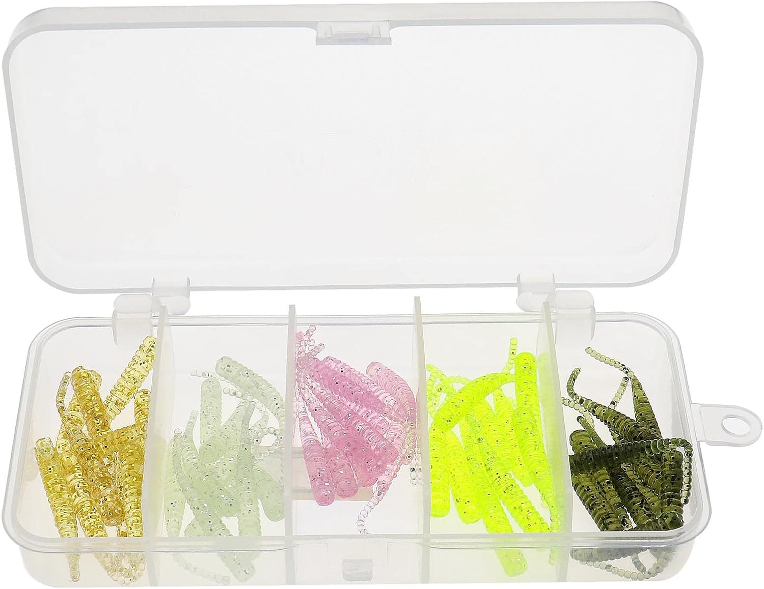 Amazon.com : SING F LTD 50Pcs Soft Plastic Fishing Lures Worms Fake ...