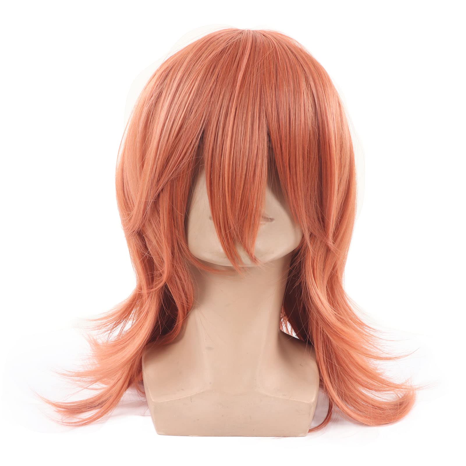 Amazon.co.jp: オレンジブラウンウィッグ アニメコスプレウィッグ