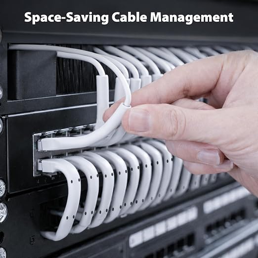 Cable Slim CAT6A Ethernet Cyberguys! 1 pie Blanco miniatura 5