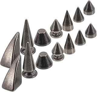 SEWACC 14 Pçs Acessórios De Rebite Rebites De Substituição Kit De Rebites Punk Pregos De Pregos Para Roupas Rebites De Couro Botões Para Roupas Kit De Couro Rebite Encantos DIY Rebite