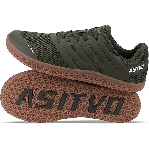 ASITVO Wide Men's Barefoot Zero Drop Sole Minimalist Width Toe Box Walking Shoes Sneakers TPU Toe No-Sew Upper