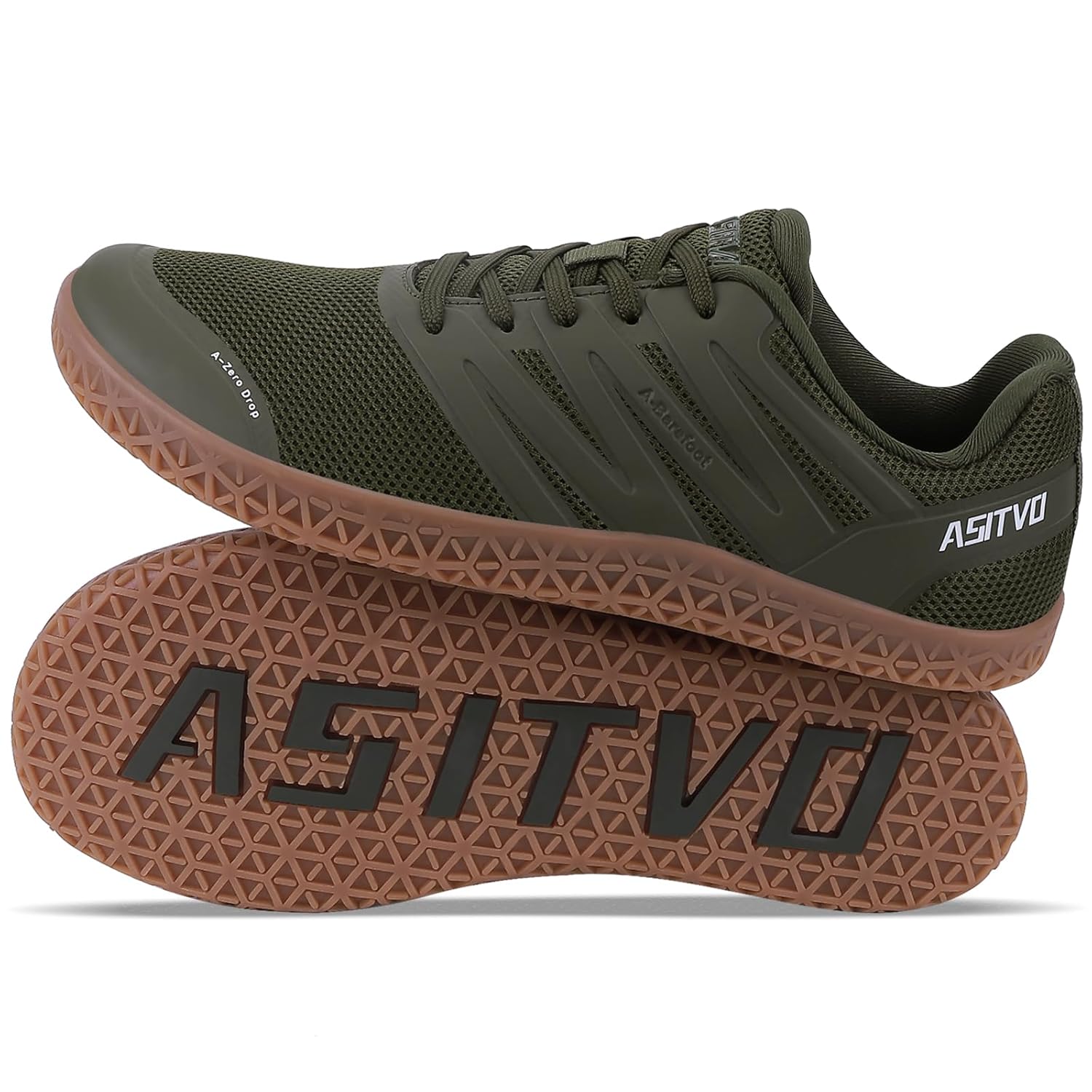 ASITVO Wide Mens Barefoot Zero Drop Sole Minimalist Width Toe Box Walking Shoes Sneakers TPU Toe No-Sew Upper