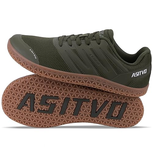 ASITVO Wide Men's Barefoot Zero Drop Sole Minimalist Width Toe Box Walking Shoes Sneakers TPU Toe No-Sew Upper