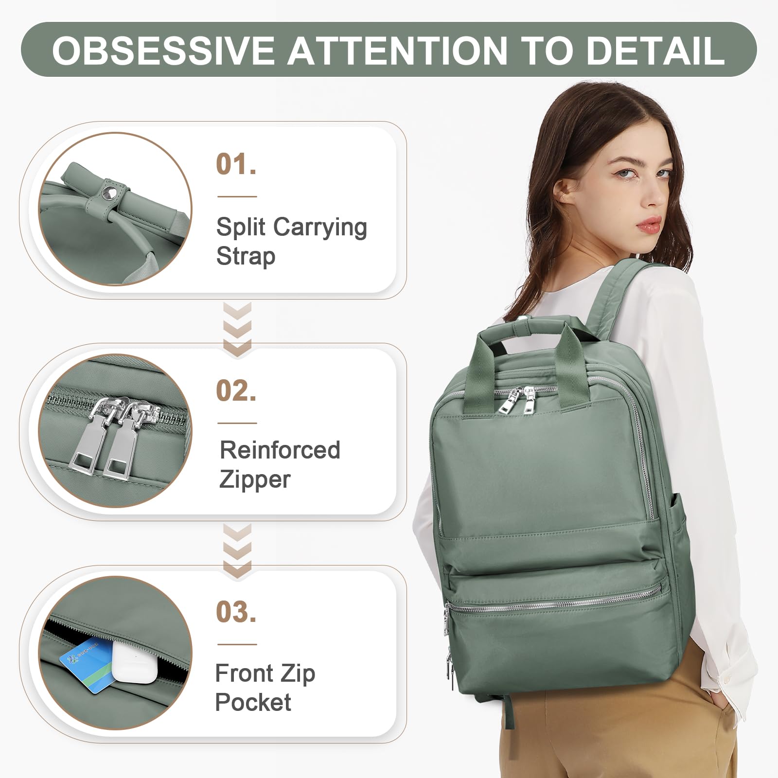 UPPACK Zaino Ryanair 40x20x25 Zaino Da Viaggio aereo Bagaglio a Mano Donna Zaino Borse da Cabina Borsa da Viaggio aereo Zaino per PC Impermeabile Casual Daypack