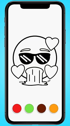 Coloring Paint Master Emoji ASMR: Color Page Painting Book Drawing ASMR Game