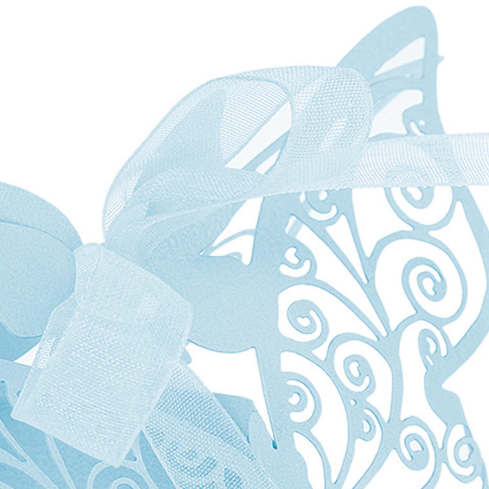 Boîtes à bonbons papillon bleu contenant dragées mariage boîte cadeau invités lot de 100