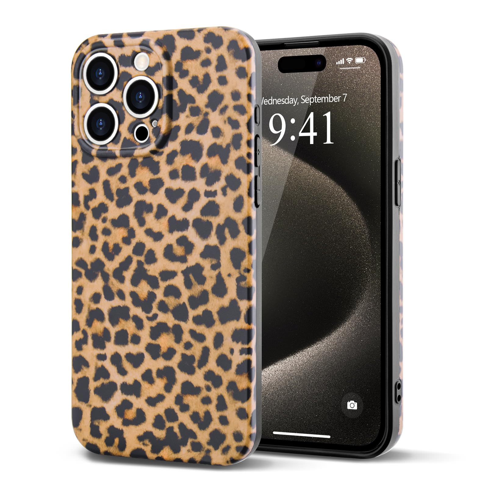 Teageo für iPhone 14 Pro Hülle Crystal Clear Mädchen Glitzer