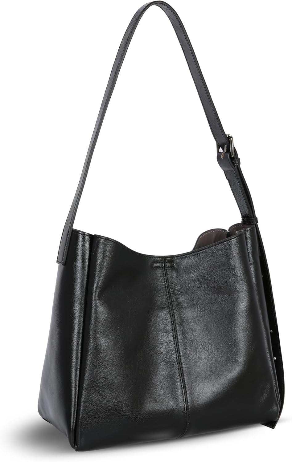 HESHE Genuine Leather Purses for Women Shoulder Handbags Crossbody Hobo Purses Buckets Satchel Bags Tote Work Top Handle Bag - Image 8