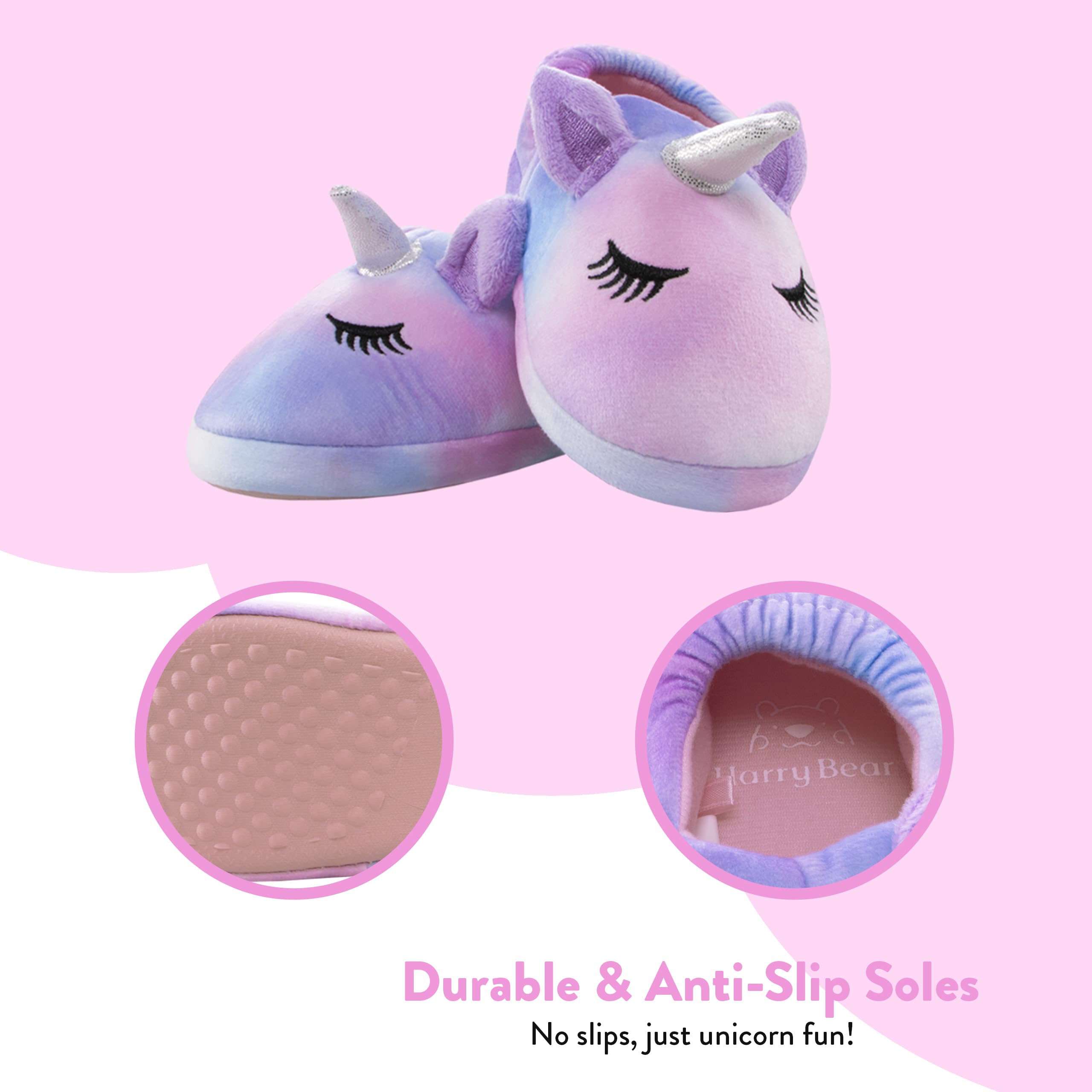Harry Bear Licorn Chaussons | Pantoufles Fille | Chaussons Fille