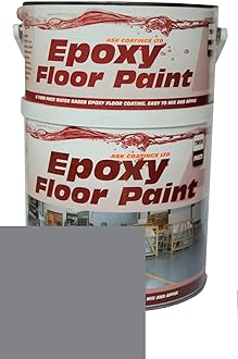 Epoxy Resin Floor Paint by Ask Coatings. for Garage, Industrial and Domestic. 2.5L (Mid Grey)