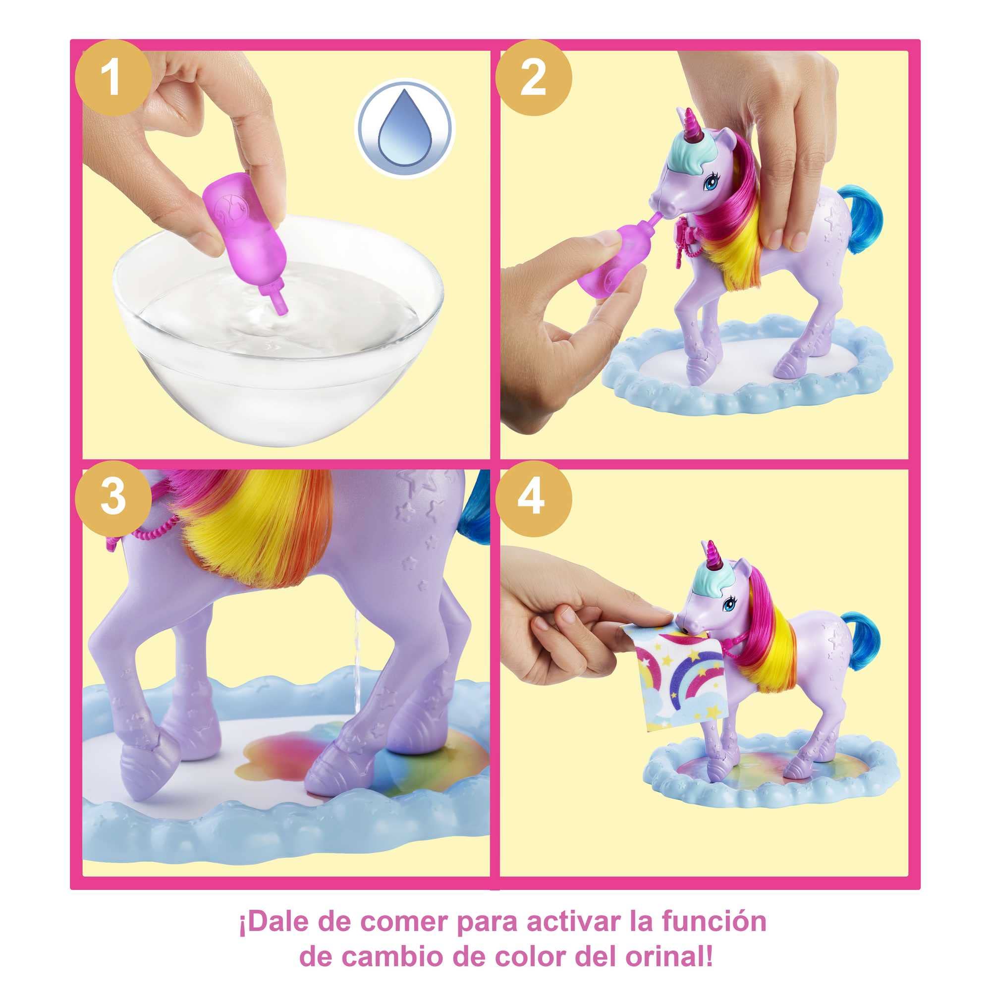 Barbie Dreamtopia Muñeca Real con unicornio y accesorios de juguete, regalo para niñas y niños +3 años (Mattel GTG01)