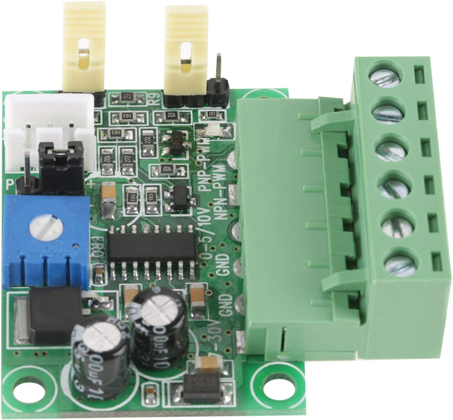 YWBL-WH Voltage to PWM Converter 0-5V/0-10V Analog Input Voltage to PWM 2KHZ-20KHZ Converter Module 200mA, Module