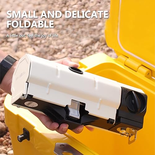 Miniatura 4 de Estufa de casete de 2600 W, fuego ajustable de varias etapas, tanque de gas portátil de butano con paquete de almacenamiento, fácil de transportar