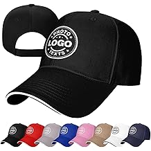 Bulk Custom Hats Customized Adjustable Baseball Caps Design Your Own Unisex Trucker Hat with Photo Text Black