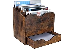 PAG Wood Desktop File Organizer Wood