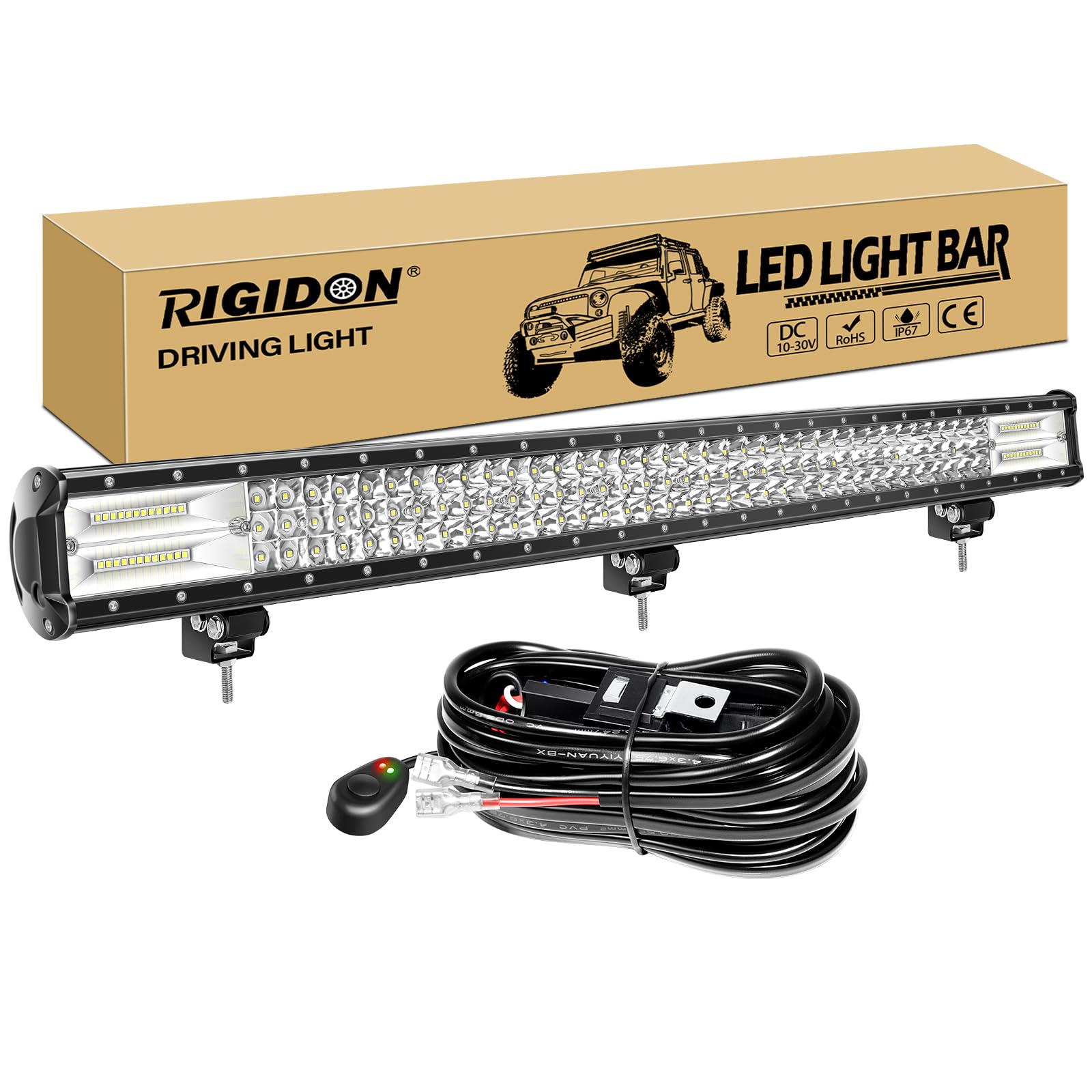 Amazon | RIGIDON 作業灯 led ライトバー 車 LED ワークライト39インチ 