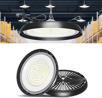 200W UFO LED High Bay Light,22000lm,Daylight 6000K,6FT US Plug,AC110-277V,Waterproof IP65 Commercial LED Shop Lights for Workshop Factory Barn Warehouse,Garage ETL Listed