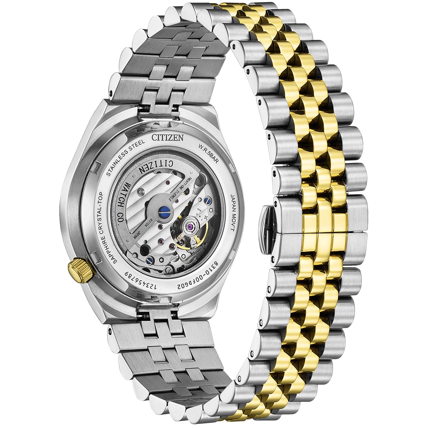 Citizen TSUYOSA Automatik Herrenuhr Edelstahl, Grün, 40 mm, NK0024-54X | Automatik | Keine Batterie Nötig | Saphirglas | 5 bar Wasserdicht | 60 Stunden Gangreserve | Edelstahlband