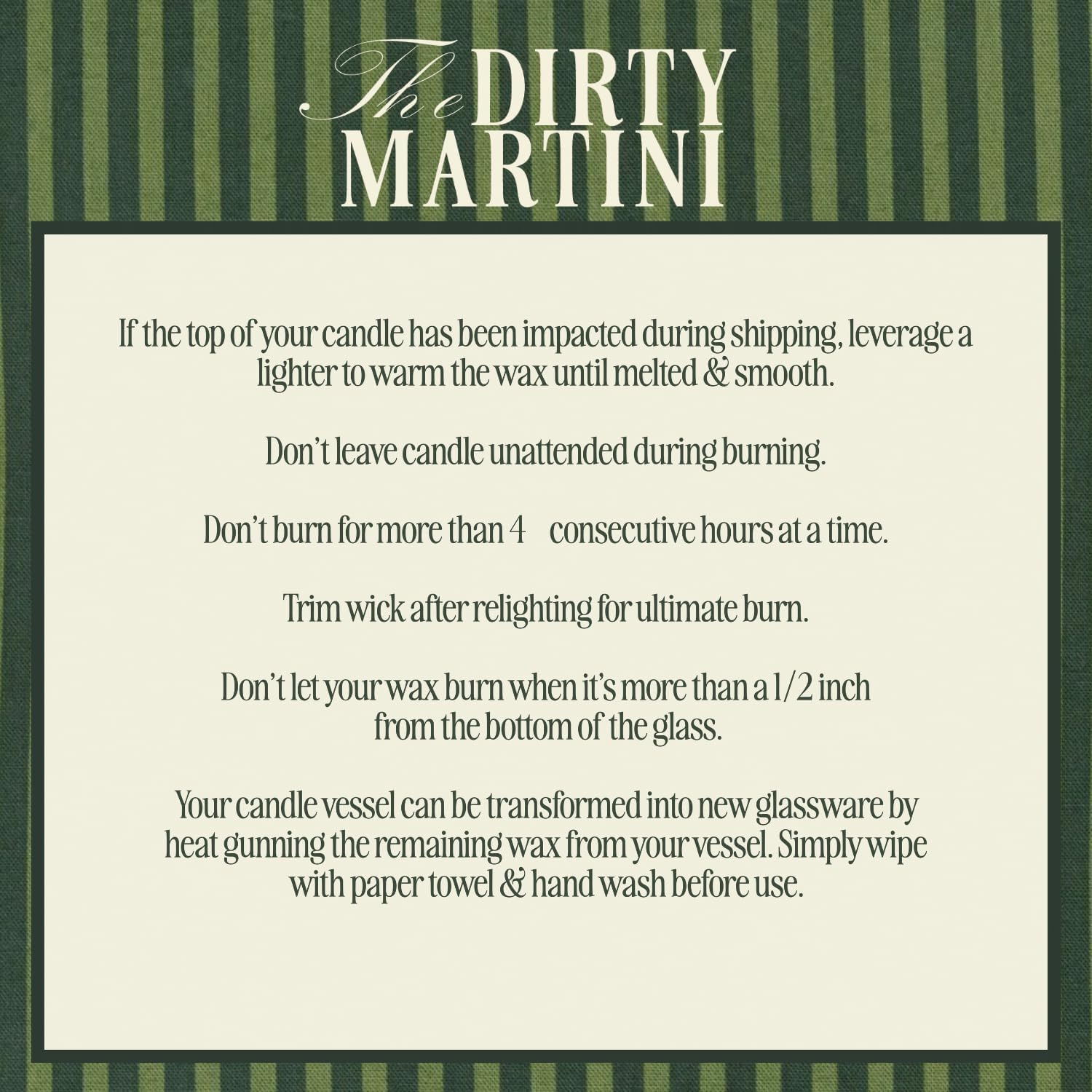 Dirty Martini Cocktail Candle, 40+ Hour Long-Lasting Burn Handcrafted Decorative Candles for Home Scented, Bar Cart Accessories, Birthday Candle Martini Party Decorations - Image 7