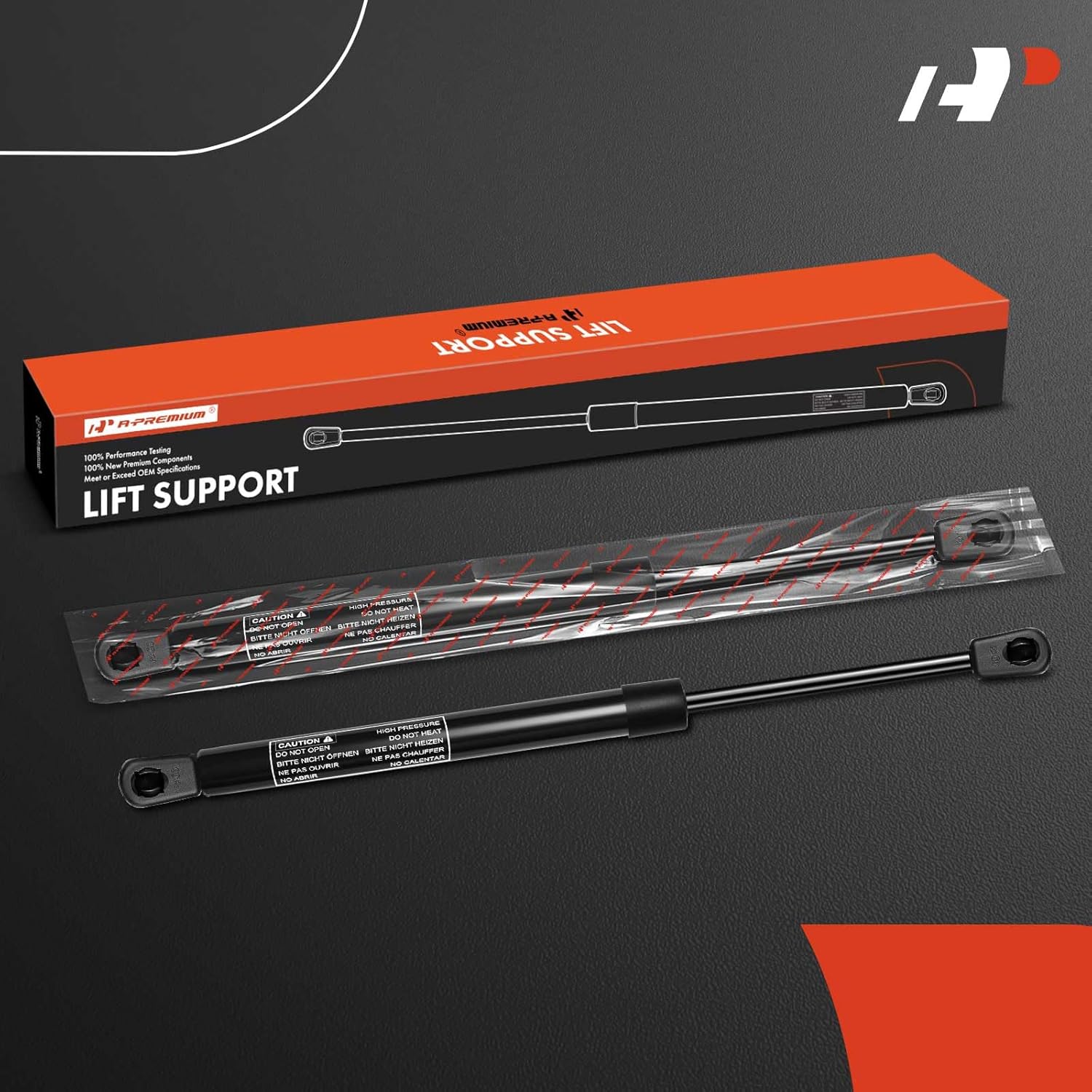 A-Premium Tailgate Rear Hatch Lift Supports Shock Struts Compatible with Acura Models - RSX 2002 2003 2004 2005 2006 Coupe, Comes Without Screws - Replace# 04741S6M010(2PC Set)