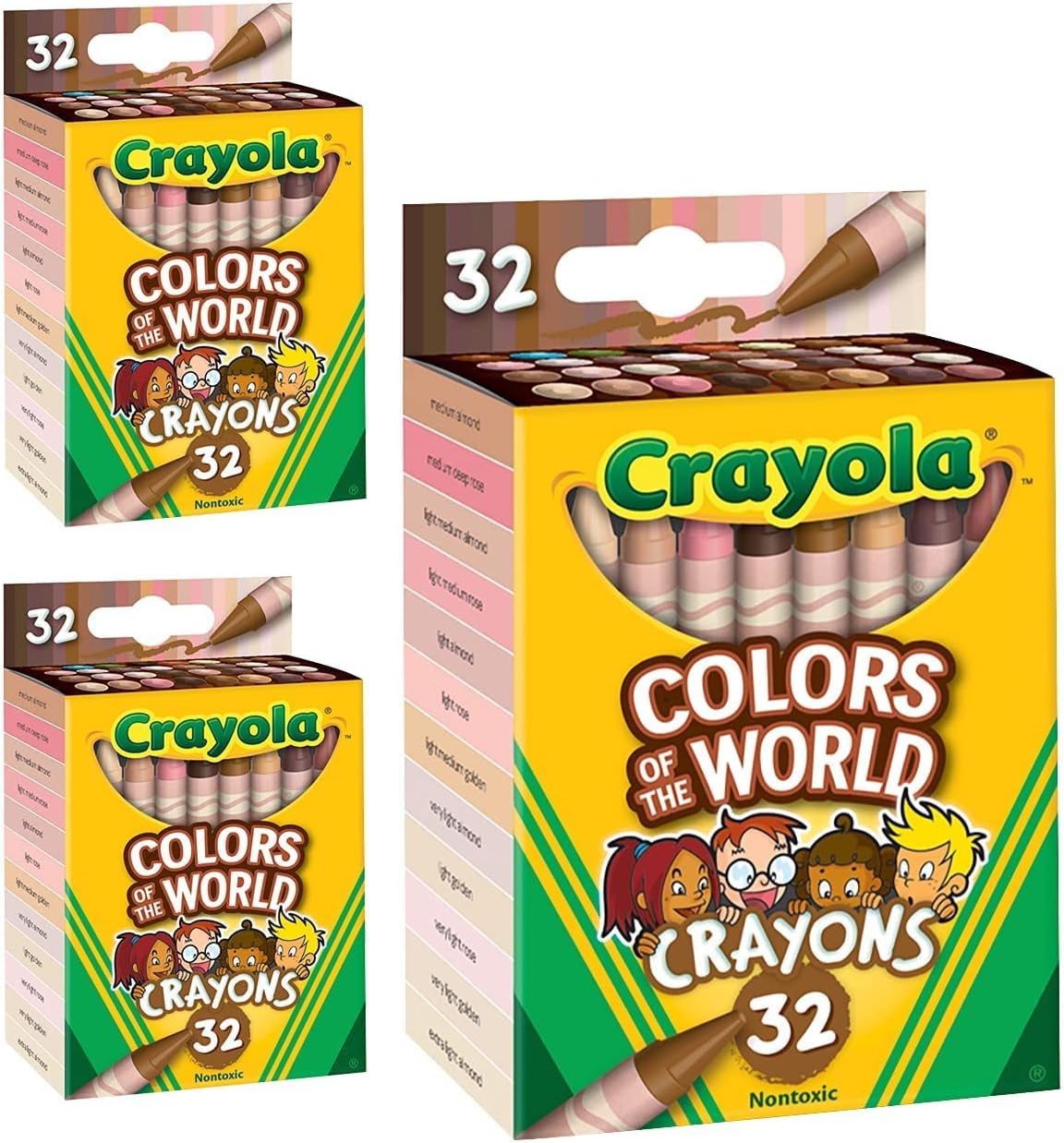 Crayola Multicultural Crayons - 32 Count (2 pack)