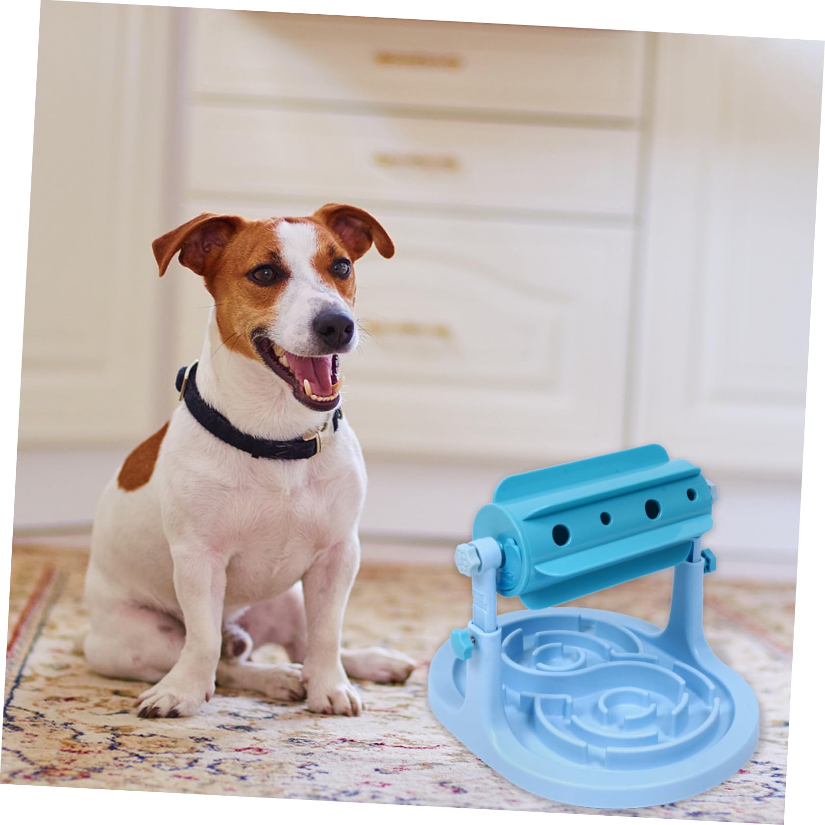 Jouet Nourrisseur à Rouler pour Chiens et Chats, Bleu Abs