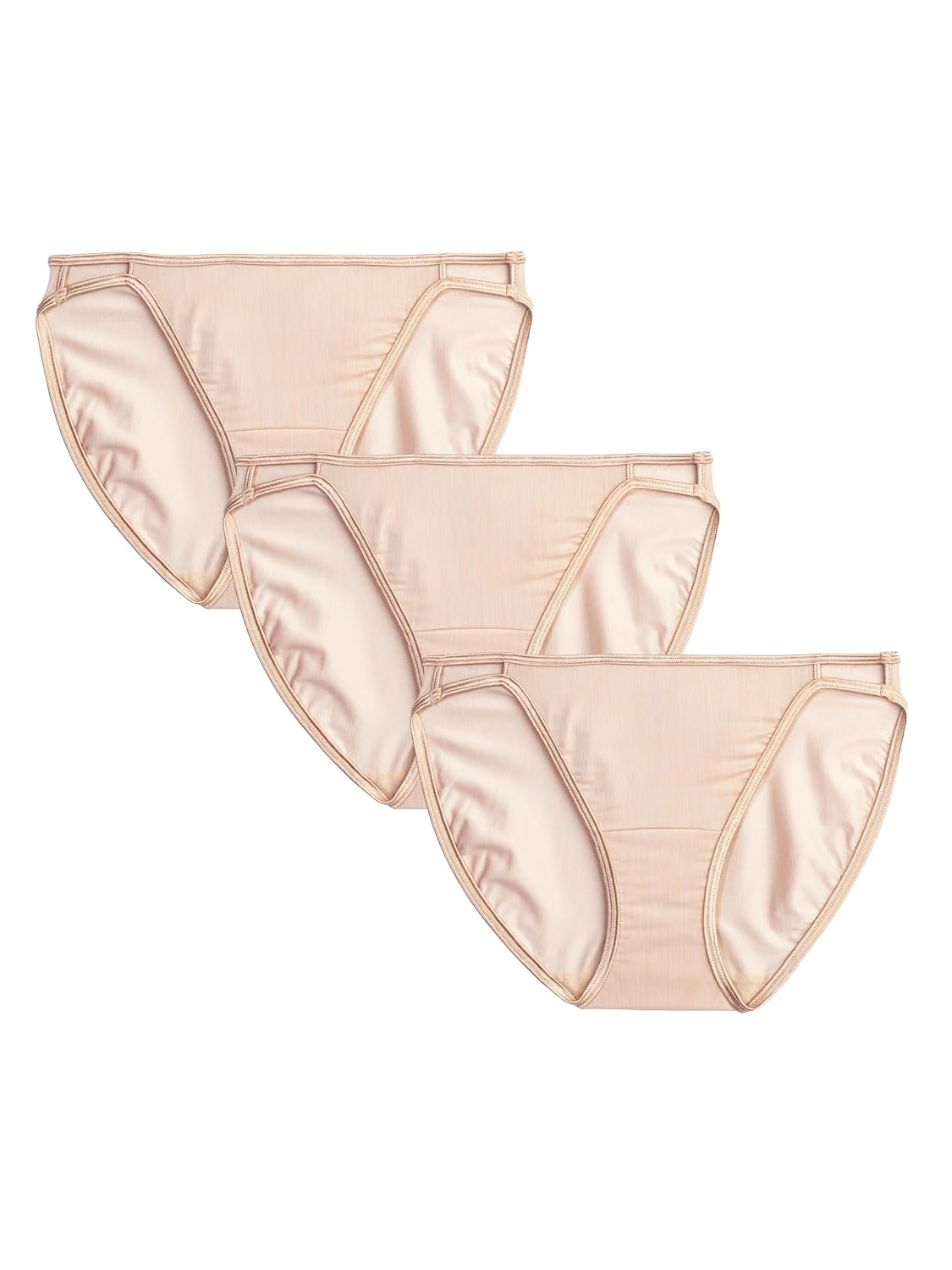 Vanity Fair Womens Illumination String Bikini Panties Silky Stretch Satin Trim