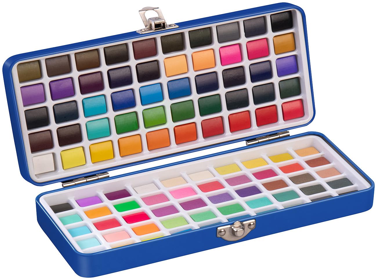 Künstler-Aquarellfarben: 4 Aquarellfarben-Sets mit je 100 Farben, Metallbox, 3 Pinsel, Papier (Farbenkästen, Malfarbe)