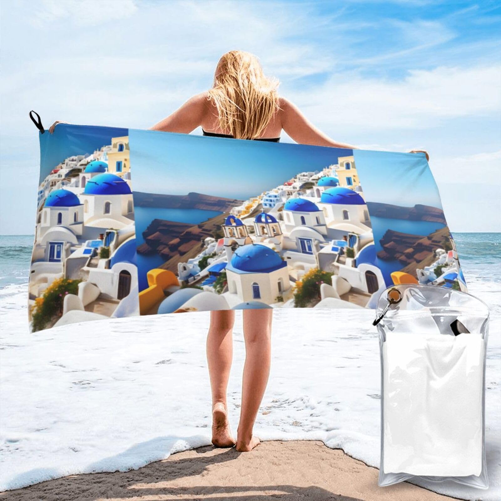 Serviettes de voyage et de camping Santorini - Votre alliée sport et natation