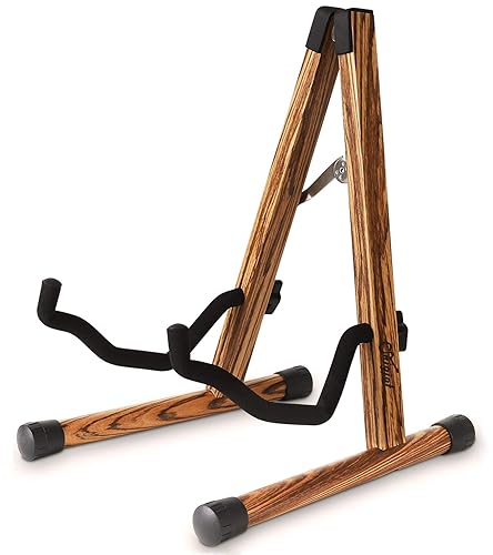 SNIGJAT Wood Guitar Stand, Acoustic Guitar Stand with Padded Foam,