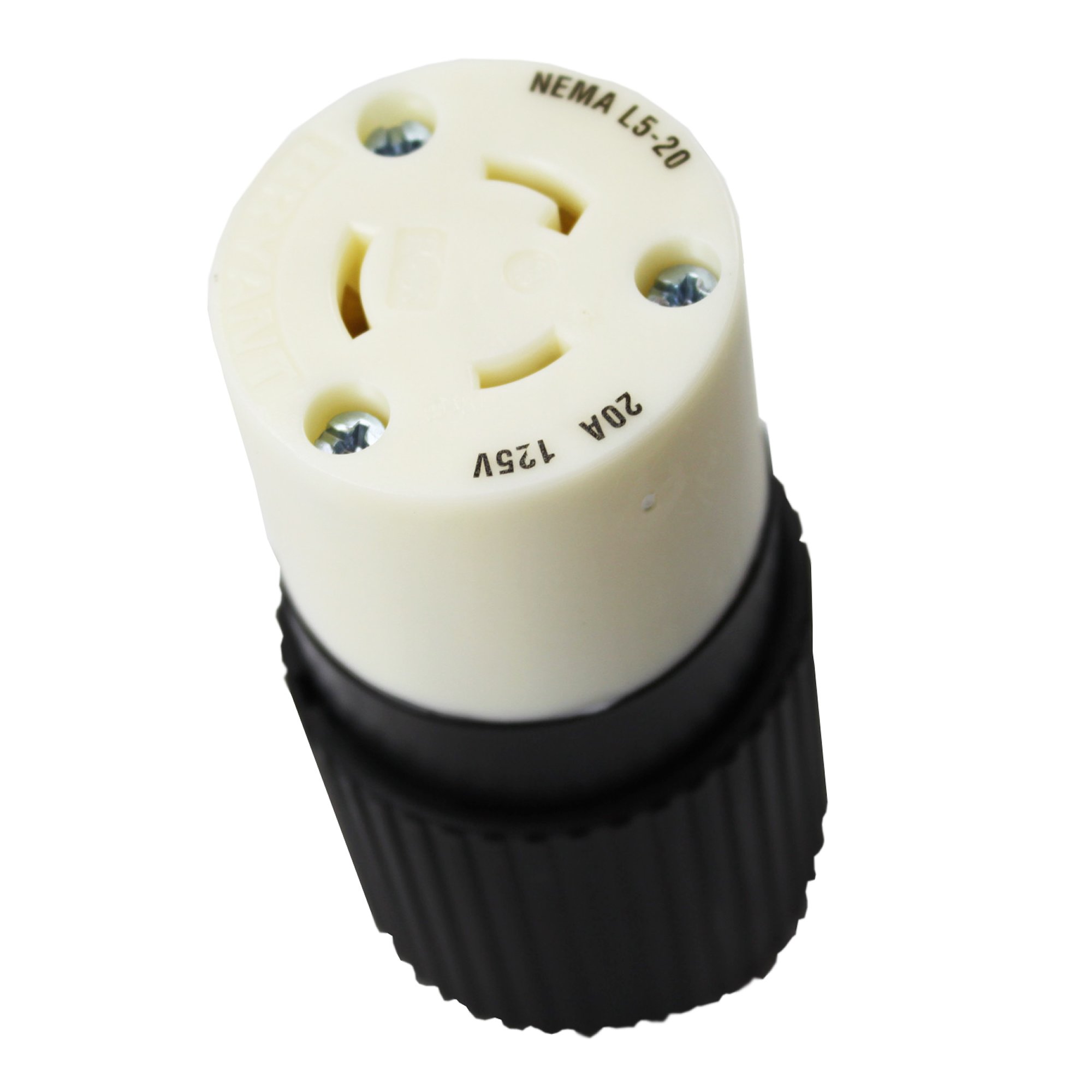 Amazon.com: 20A 125V TL CONN part # 70520NC 2P3W L5-20 Twist Lock
