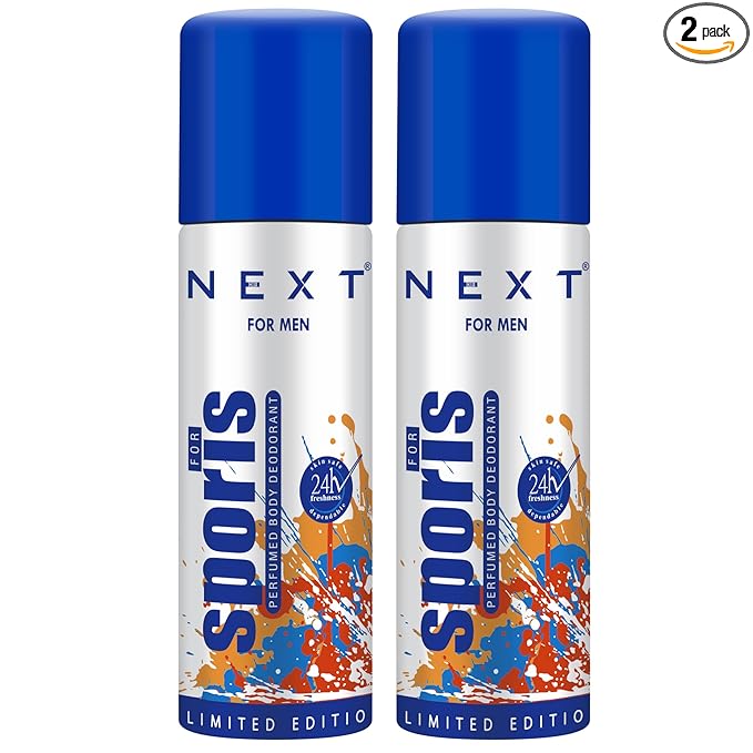 Next Care Pocket Sports Deodorant Combo for Men & Women | Long Lasting mini Body Spray Deo | Travel Size-50ml(Pack of 2) at Rs. 90
