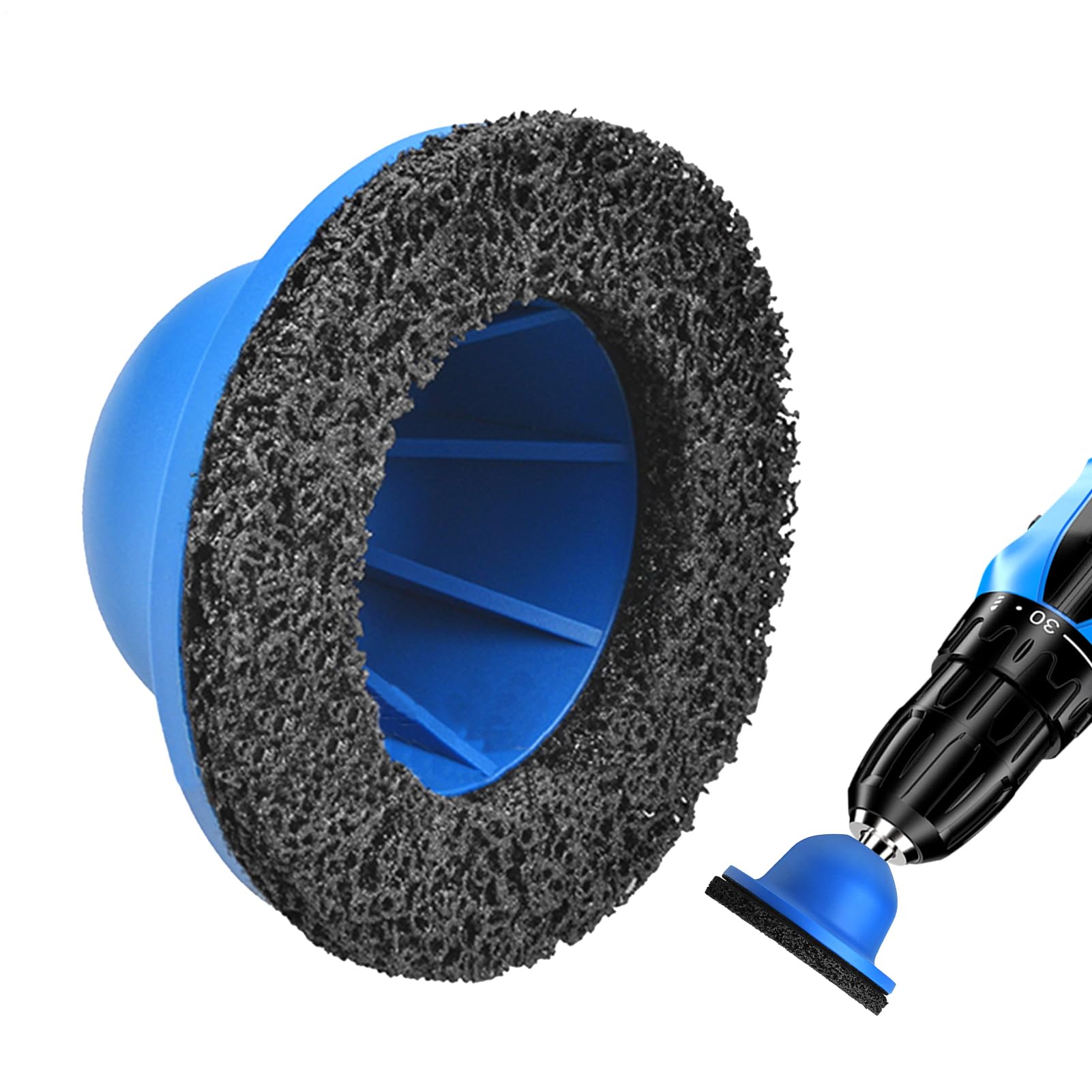 Herramienta de limpieza de bujes de rueda, cepillo multiusos ergonómico para la limpieza de llantas, herramienta ligera para eliminar el óxido para sedán todoterreno y camionetas