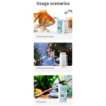 Aquarium Water Test Kit | Hot Tub Test Strips for Aquarium,6-in-1 Water Quality Tester Testing Paper for Commercial Home Saltwater Beginners Monitoring Daily Hot Tub Travel Pool