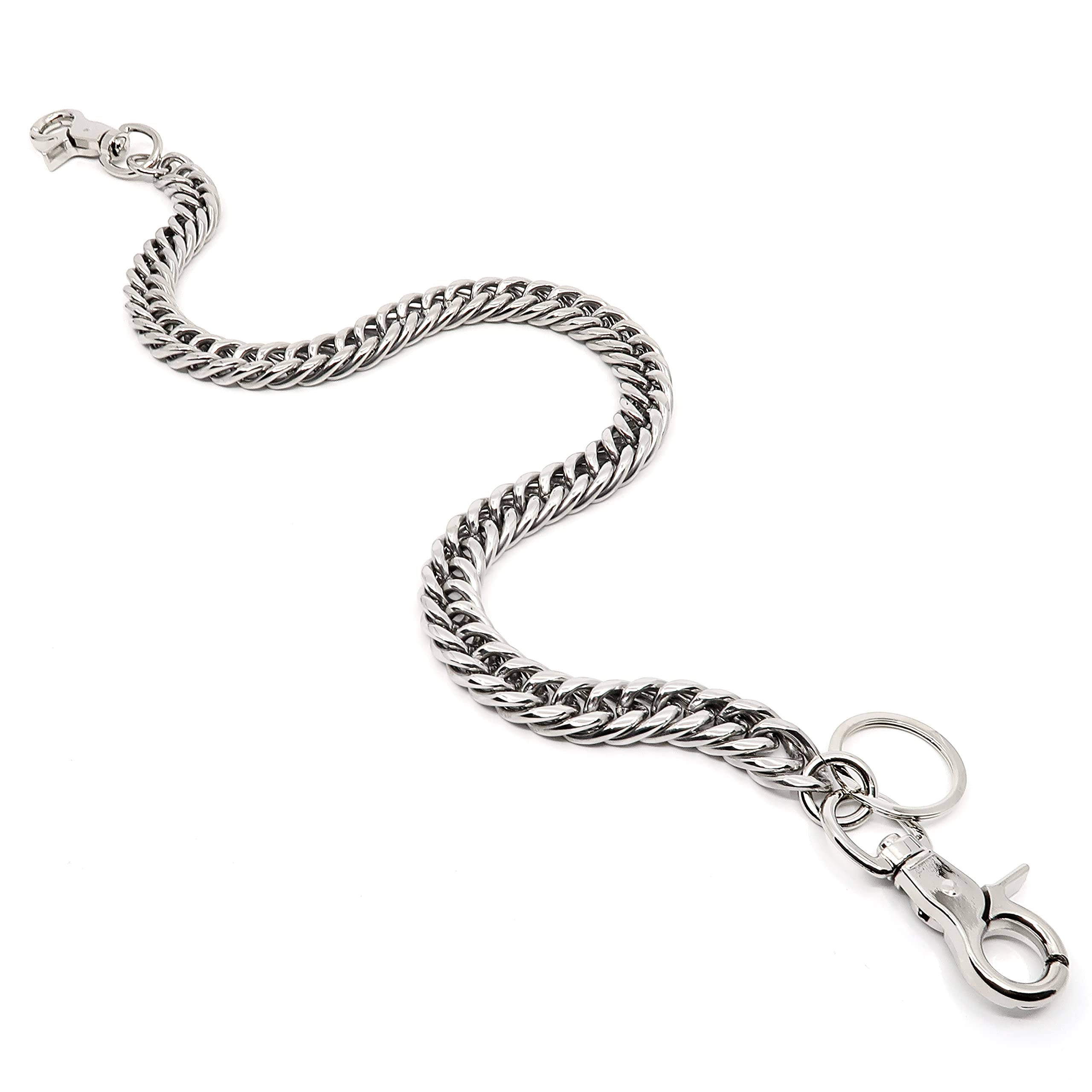 newtro STAINLESS STEEL Wallet Chain Men Women Boy Girl, Biker