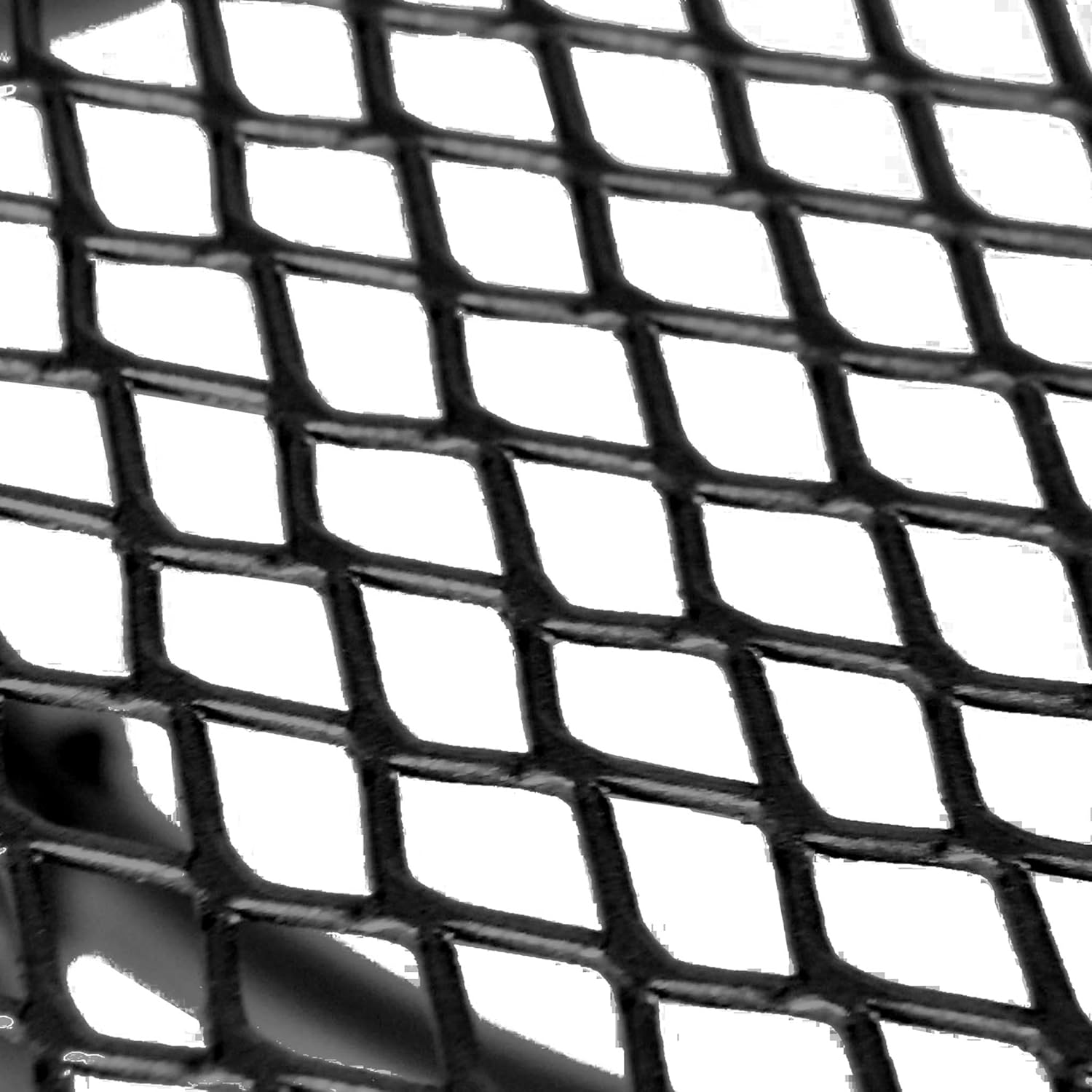 36” Round Commerical Table - Seats 2-4 People | Extremely Durable | Lifetime Outdoor Use | Withstands All Weather Conditions | Stylish Steel Mesh Pattern | Highland Collection, Black
