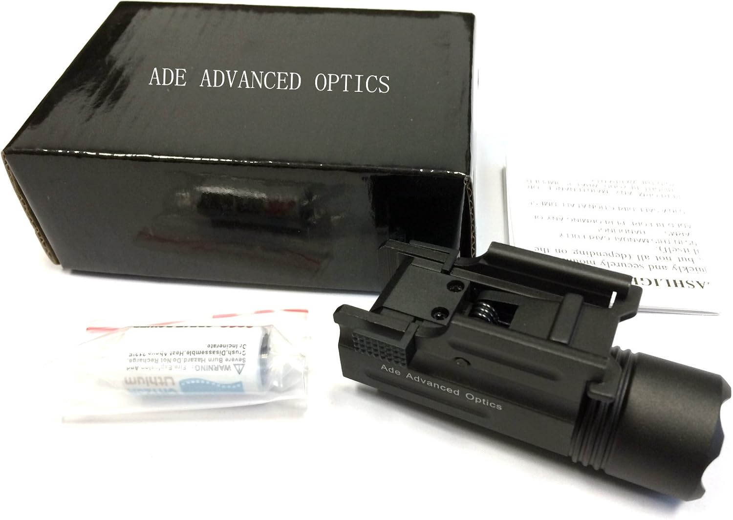 Ade Advanced Optics Strobe 200 Lumen CREE C4 LED Flashlight for Compact Pistols
