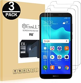 EasyULT Protector de Pantalla para Huawei Y5 2018 [3-Unidades], Protector de Pantalla de Cristal Templado Screen Protector para Huawei Y5 2018