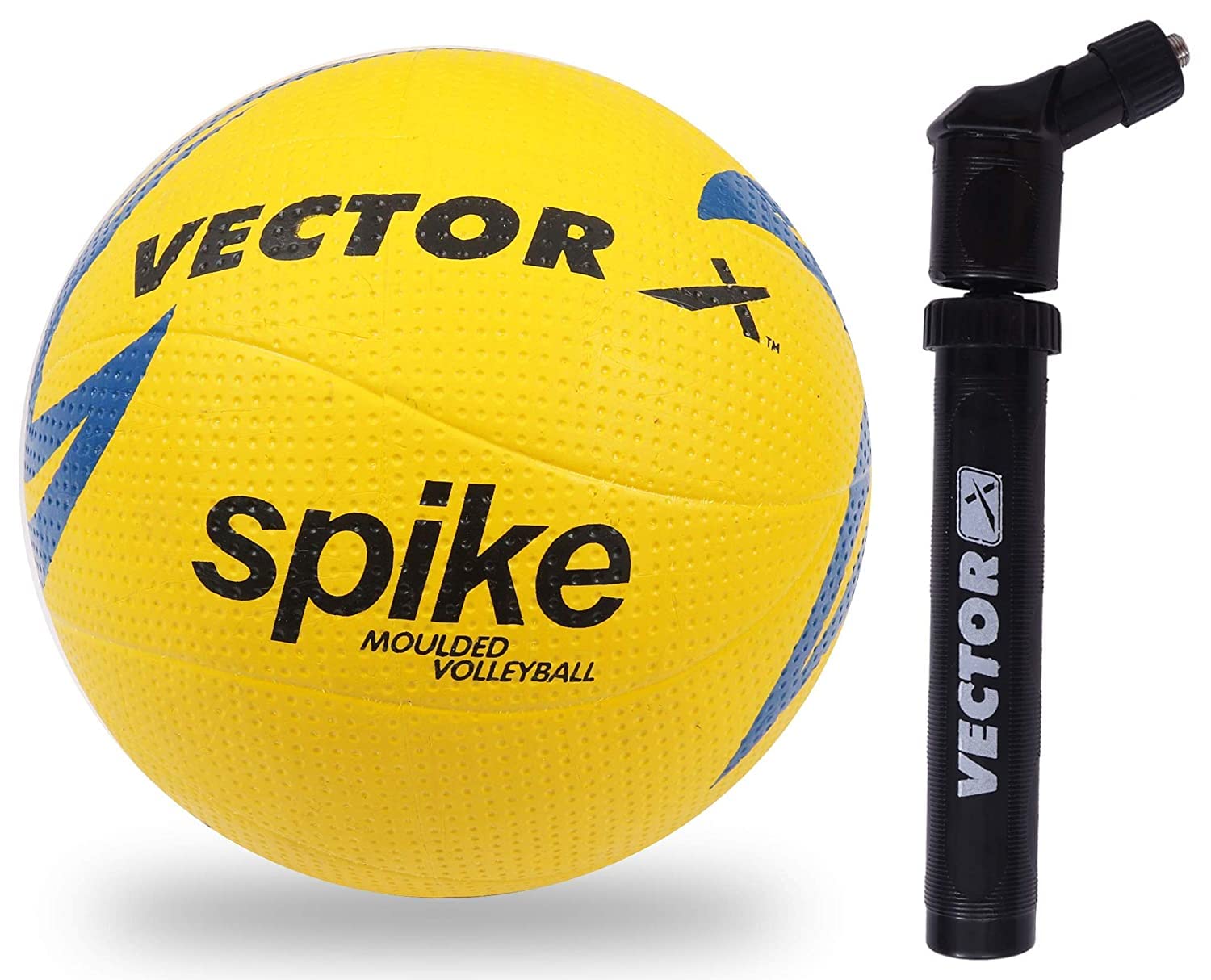 Vector X VB-Spike-Moulded-4 Rubber Volleyball, Size 4 (Multicolour) with VX Pump for Indoor and Outdoor Volleyballs for Beginners (B09WMMWH3X) Amazon Price History, Amazon Price Tracker