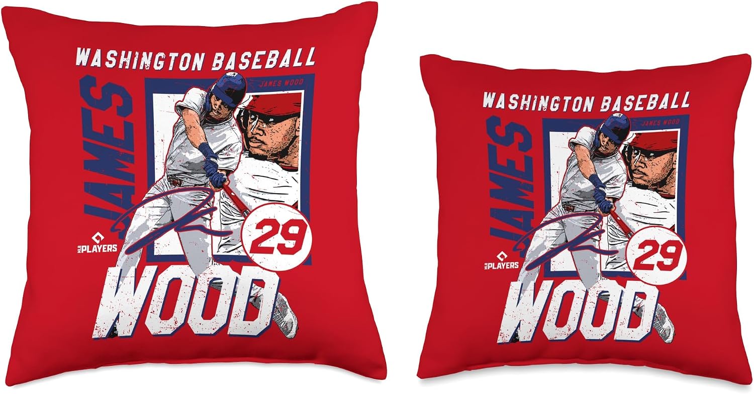 James W. | Washington MLB Baseball Players | MLBJWO203M Throw Pillow