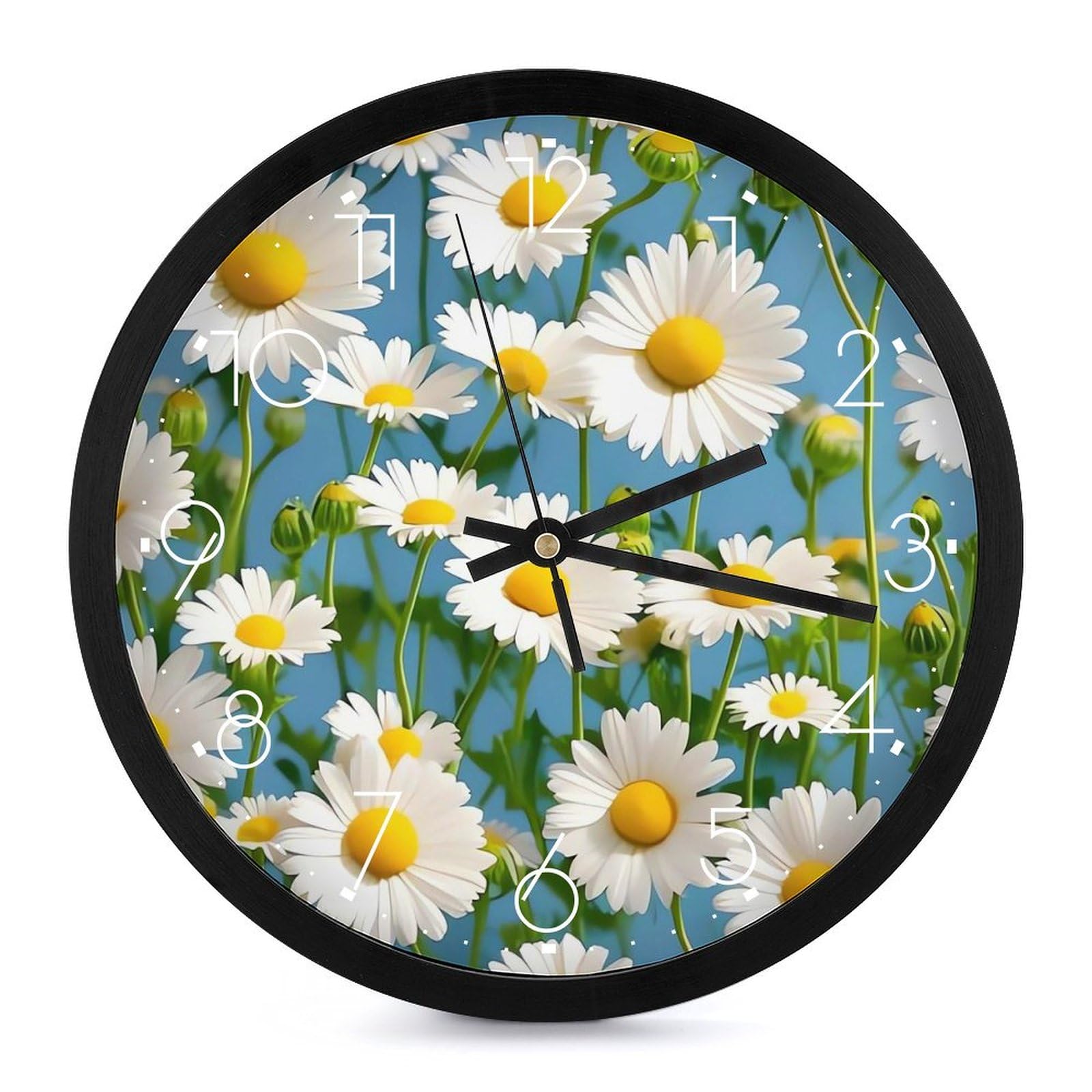 Horloge murale moderne pour cuisine et bureau calme