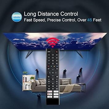 ERF3J80H Replacement Remote Control Fit for Hisense 4K UHD Android Smart TV