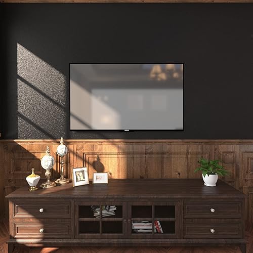 Miniatura 5 de Papel de contacto negro de 15.7 x 196 pulgadas, papel tapiz de vinilo autoadhesivo de color liso negro puro, autoadhesivo, impermeable, color