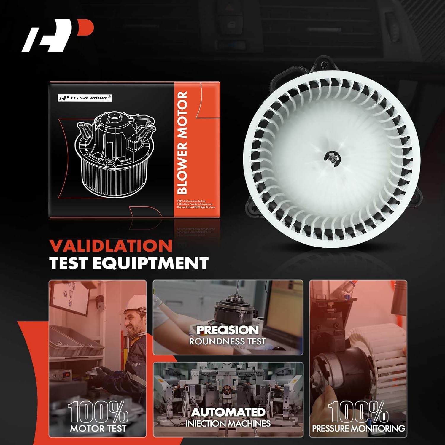 A-Premium Front HVAC Heater Blower Motor Compatible with Lincoln Town Car 2003-2011 - Replace# 3W1Z19805AA, 3W1Z19834AA