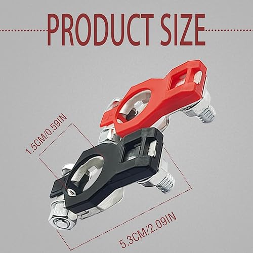 Miniatura 3 de 2 conectores de terminal de batería, positivos y negativos, compatibles con Nisan Infiniti T0yota 243407F000 243407F001