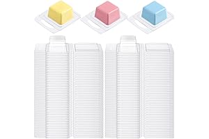 100 Pcs Wax Melt Mold Clamshells Containers