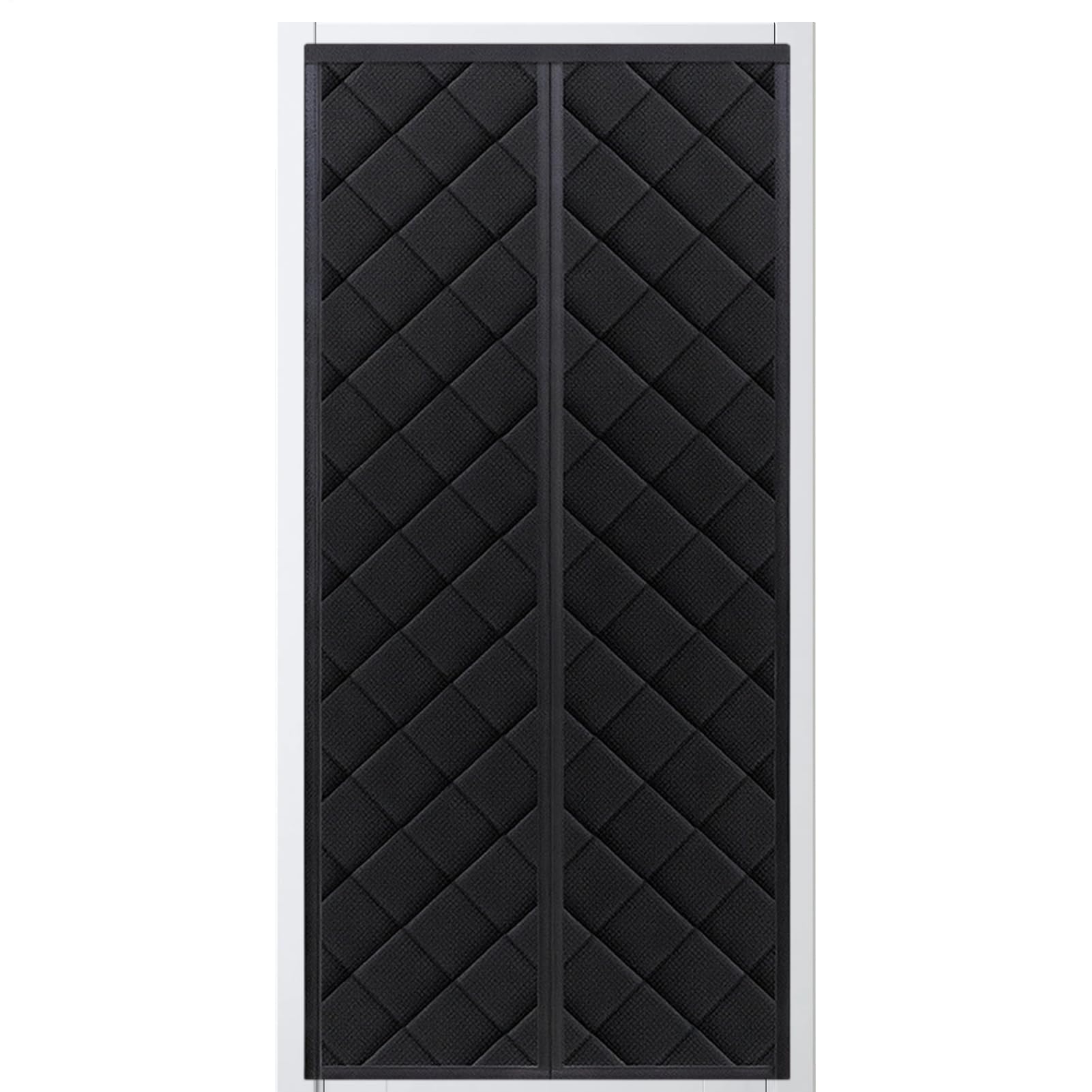 Couvre-porte magnétique isolé et thermique pour une isolation efficace en hiver