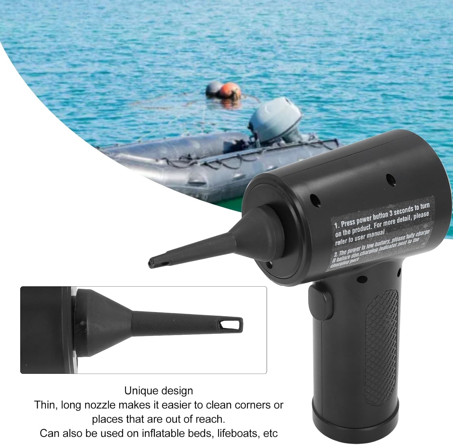 Electric Air Duster for Keyboard Cleaning with Efficient Dust Removal Multipurpose for Car, Seats and Blinds