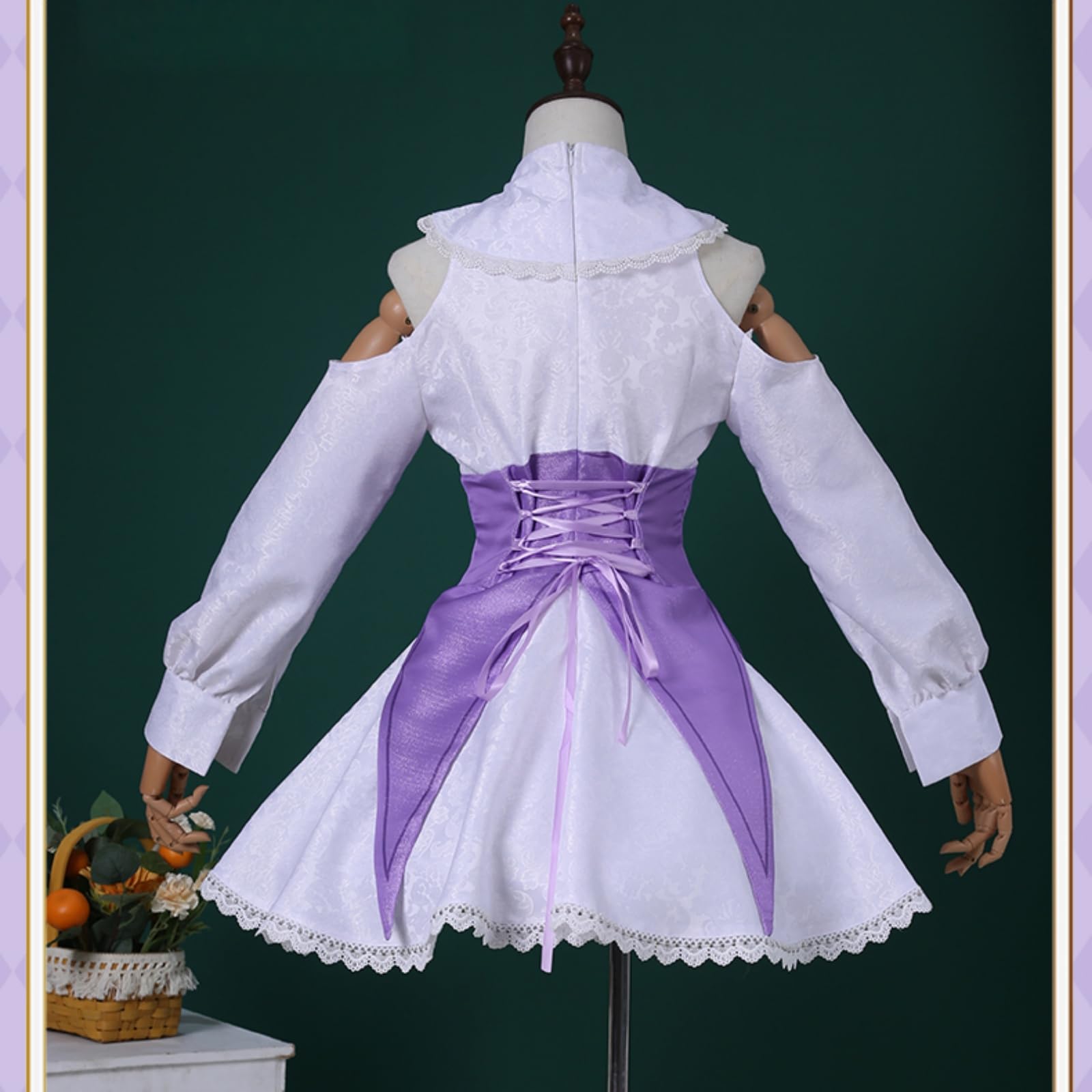 Amazon.co.jp: [Plazhen] ウィッグ追加可 エミリア コスプレ衣装