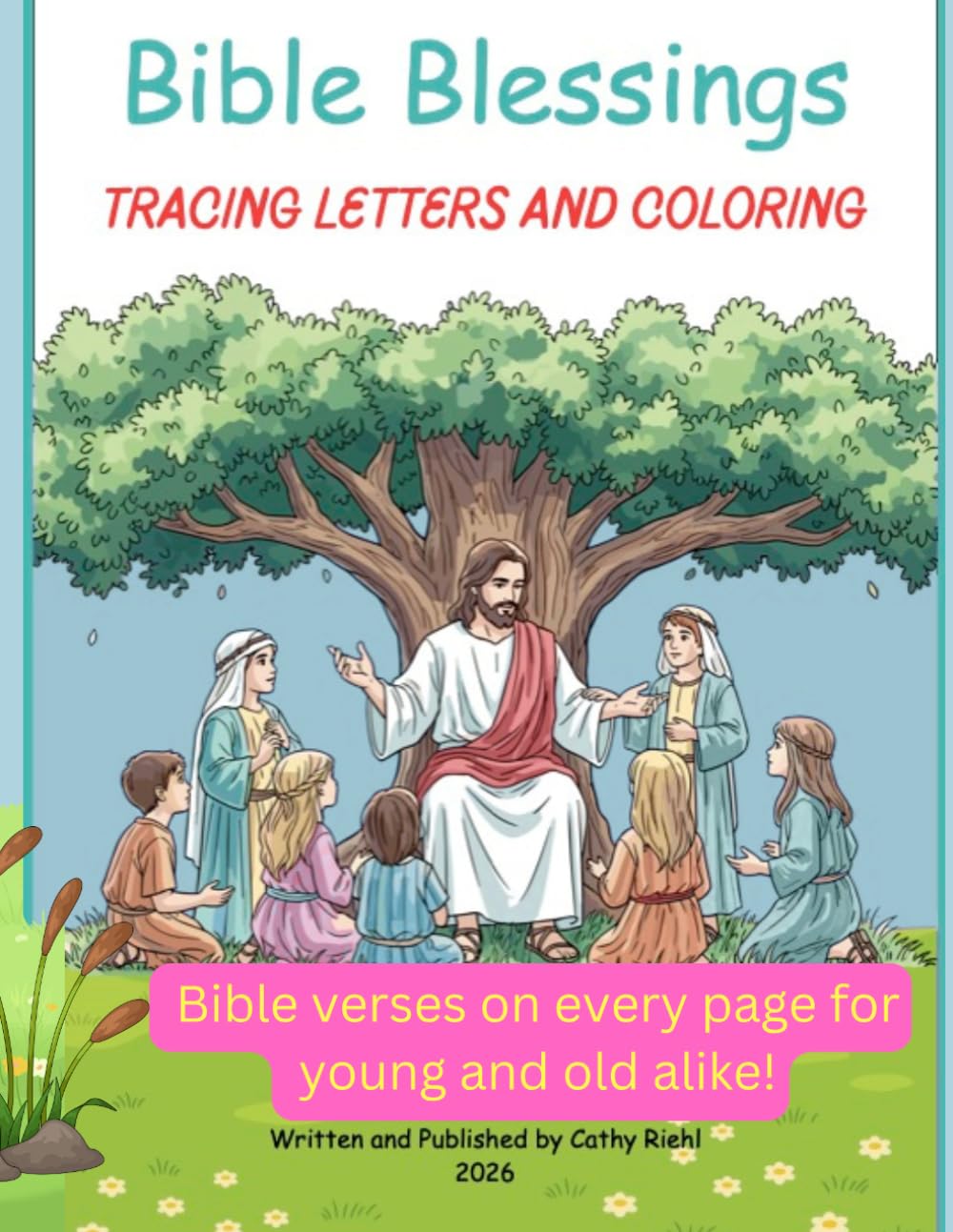 Bible Blessings Alphabet Tracing and Coloring book